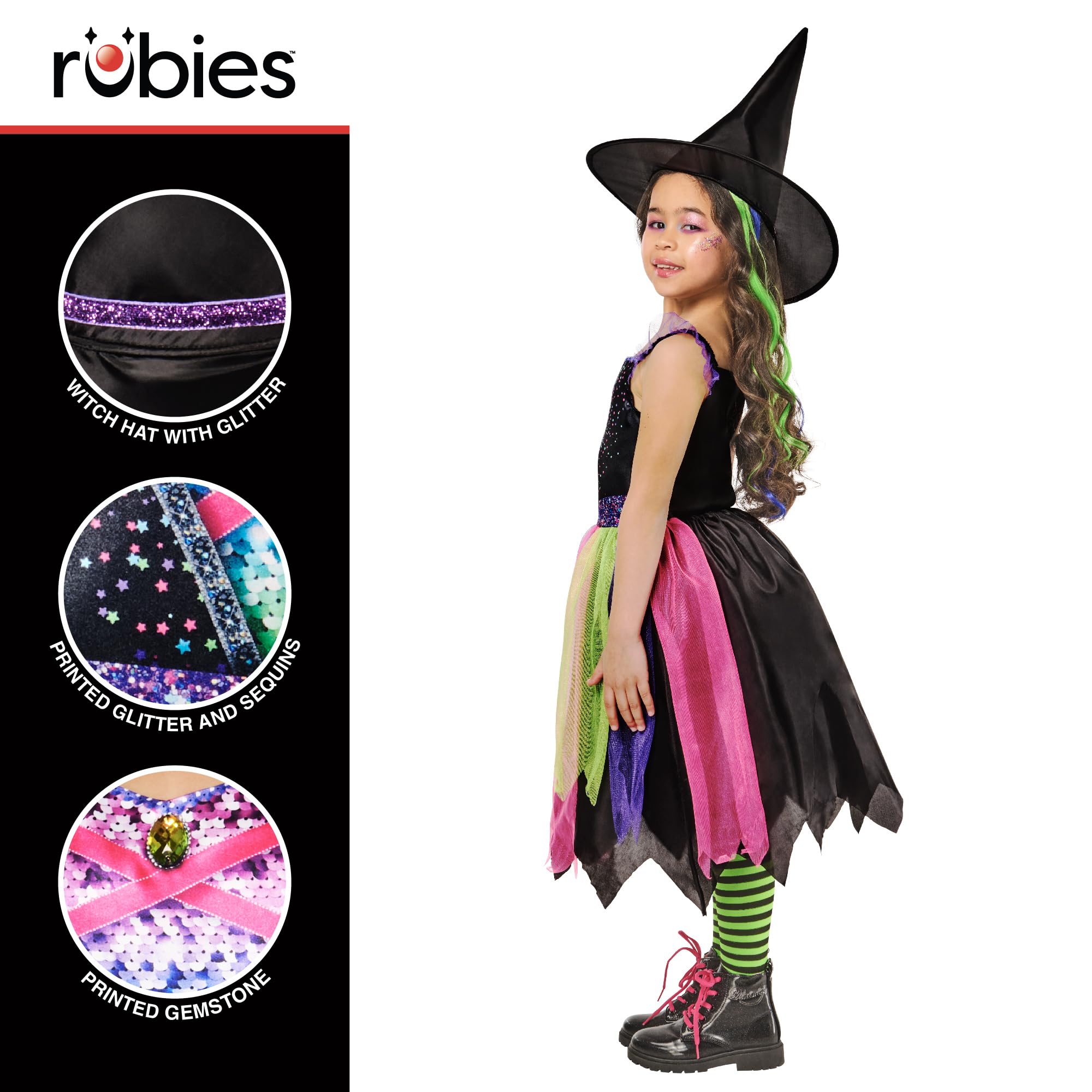 rubie-s-deluxe-bright-night-witch-kost-m-kinder-hexe image 3
