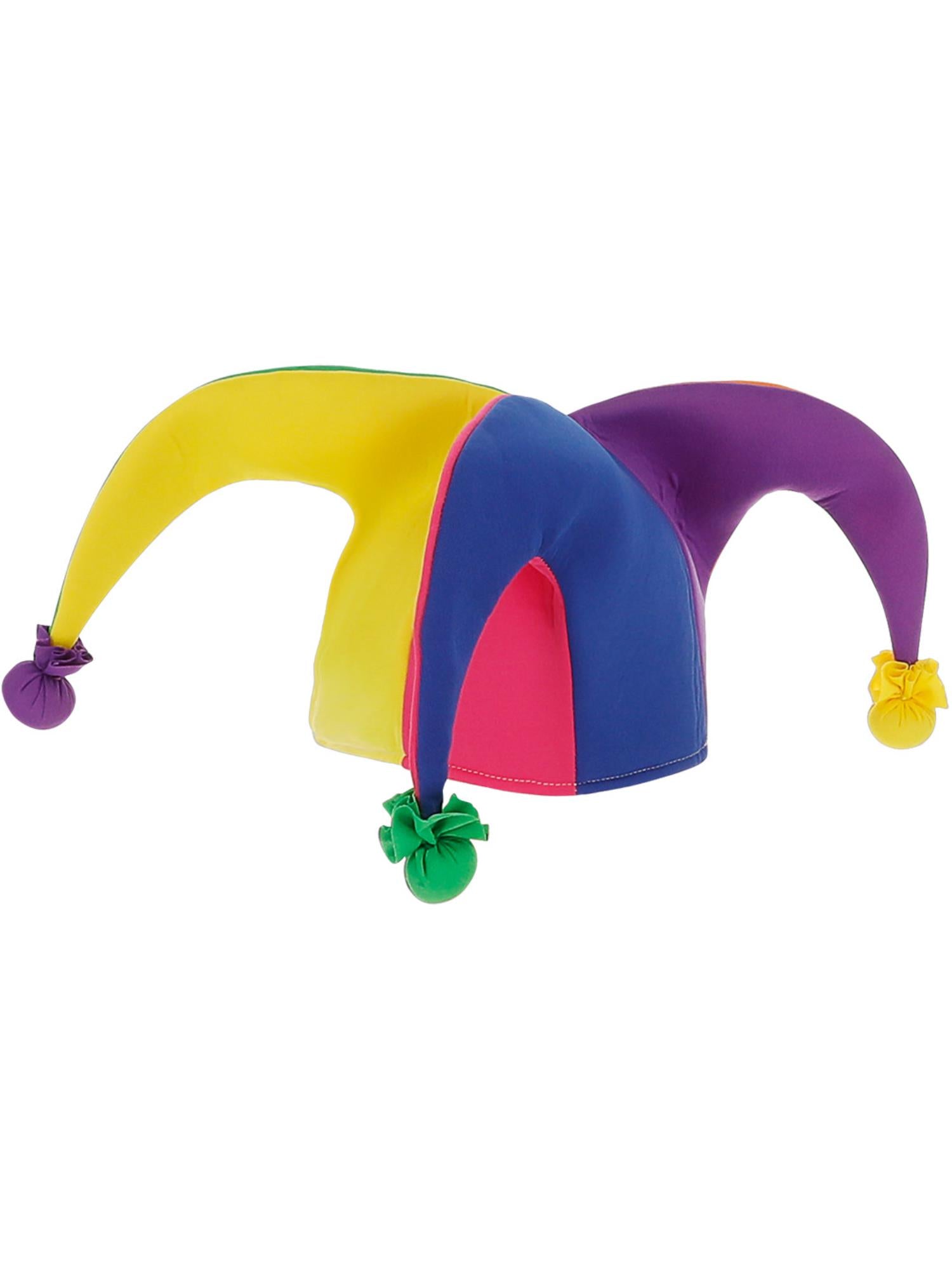 smiffys-fever-neon-rainbow-jester-narrenkappe-neon-bunt image 2