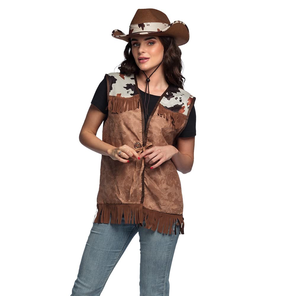 boland-costumes-western-weste-m-cowboy-braun-kuhfleck image 4