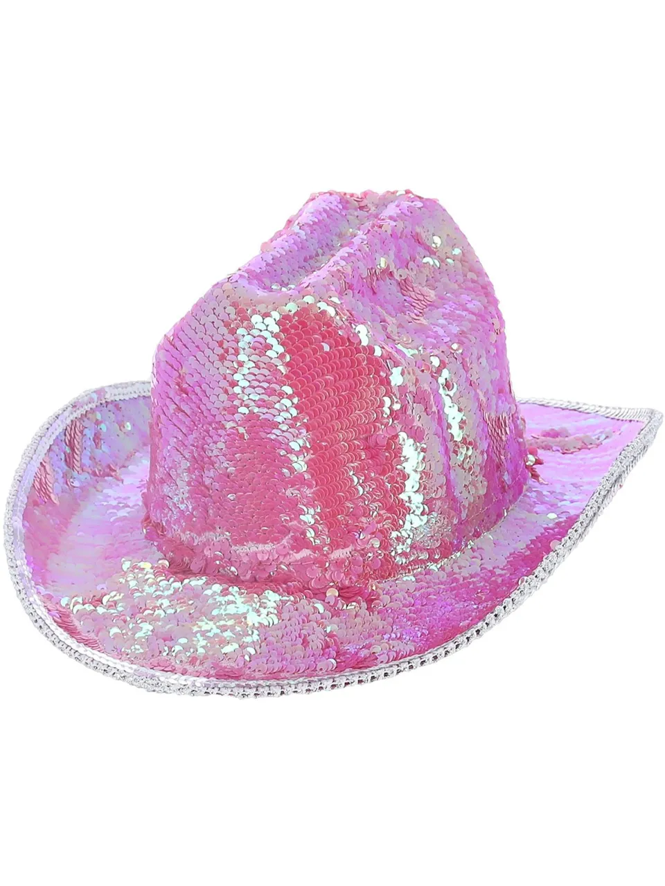 fever-cowboyhut-pailletten-pink-schillernd-damen image 1