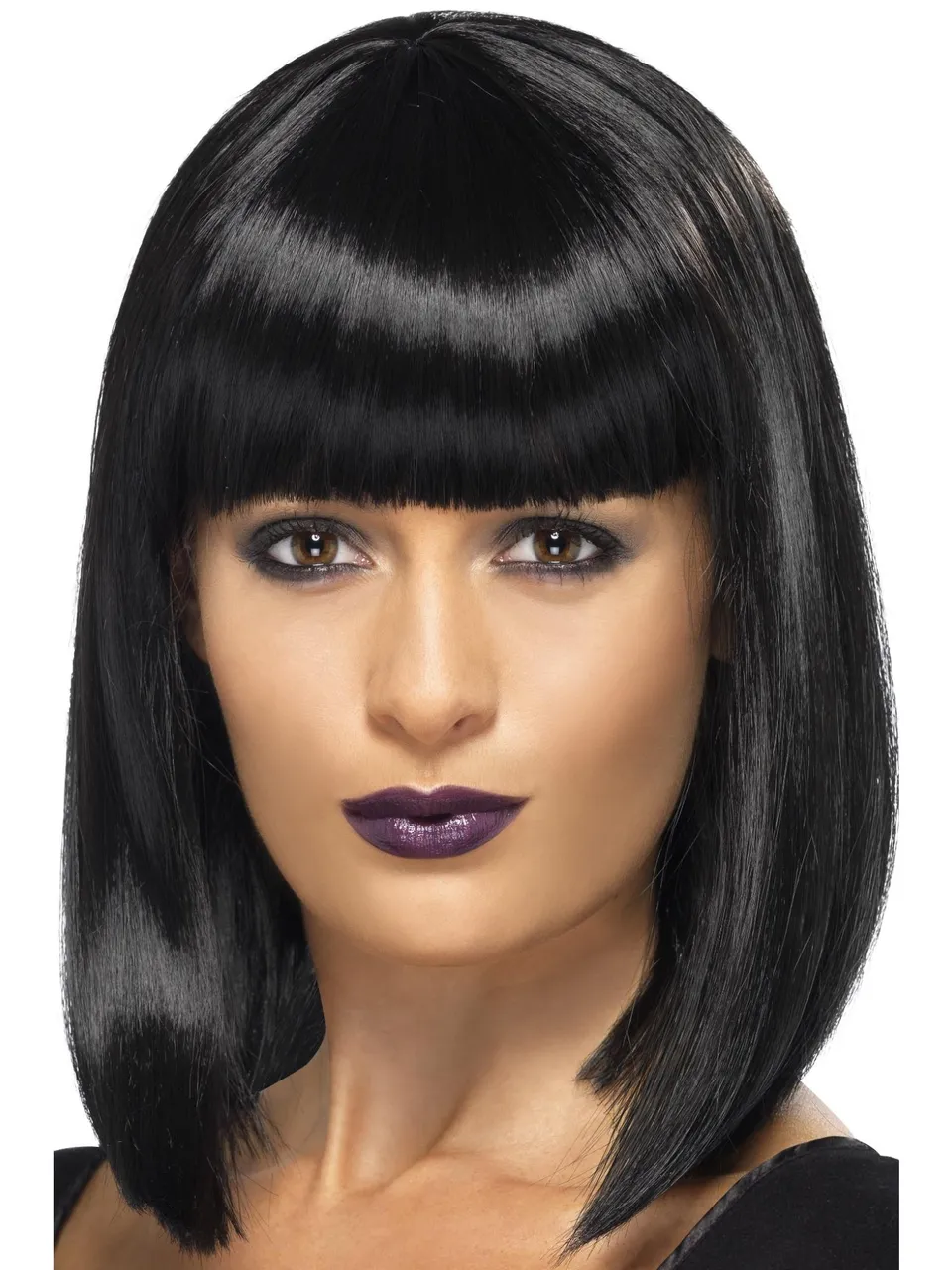 smiffys-fever-r-n-b-star-per-cke-schwarz-bob-mit-pony image 1