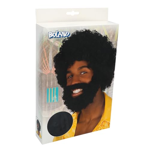 boland-wigs-rufus-per-cke-mit-bart-schwarz-locken-erwachsene image 4