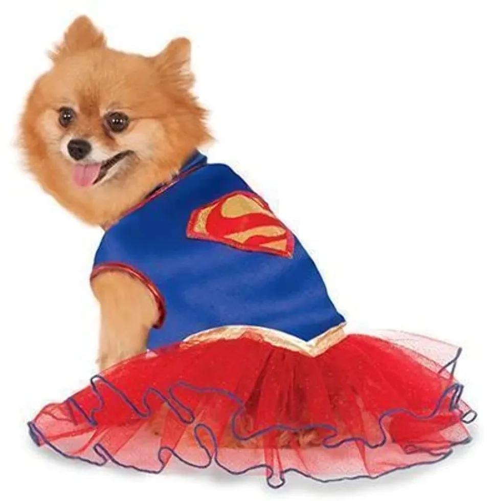 rubie-s-deluxe-supergirl-hundekost-m-tutu-gr-e-s-mehrfarbig image 1