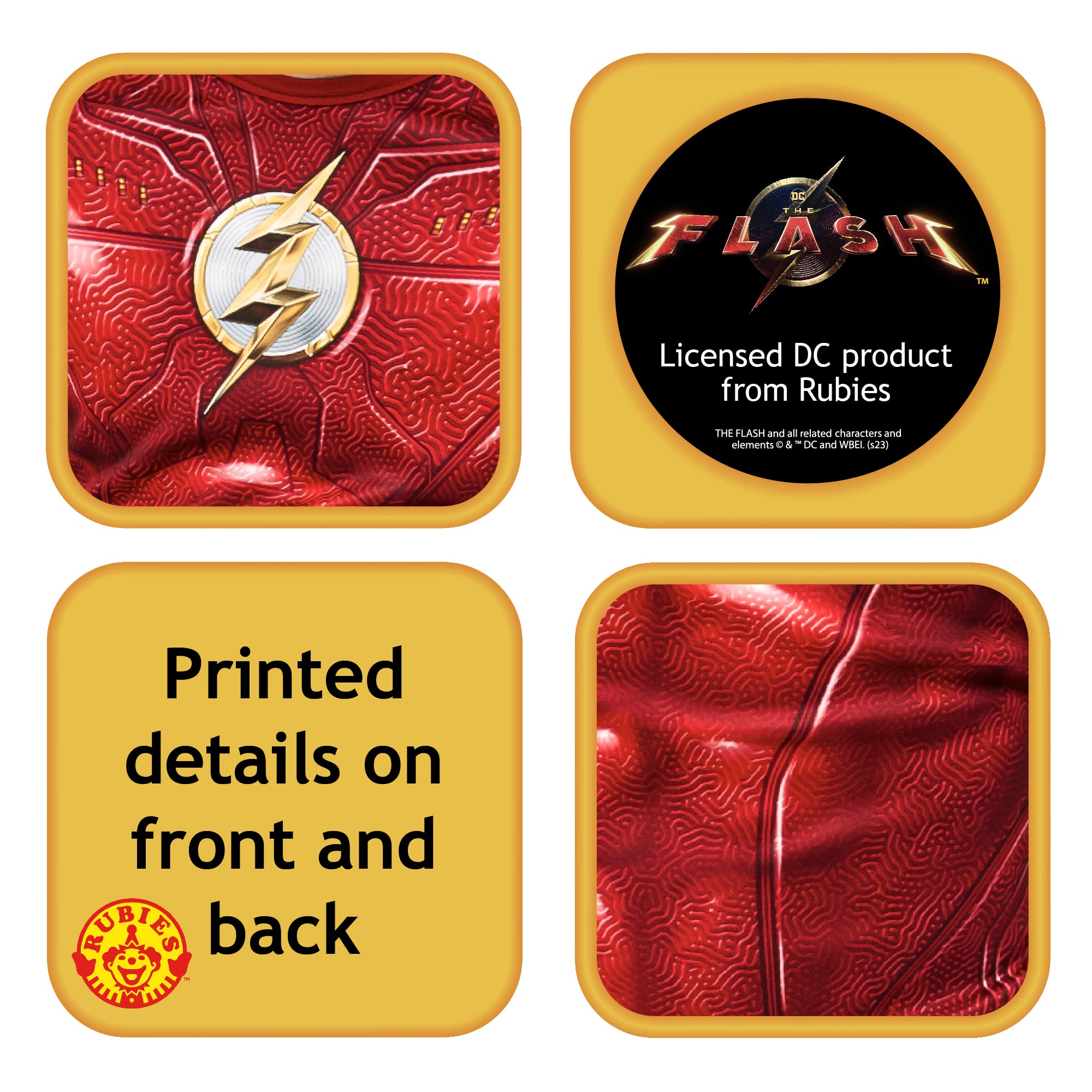 rubie-s-the-flash-deluxe-kost-m-kinder-5-6-jahre image 4