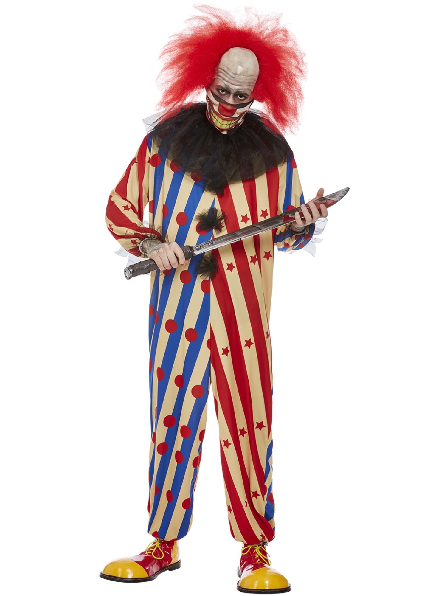 smiffys-fever-grusel-clown-kost-m-herren-rot-blau-gr-l image 4