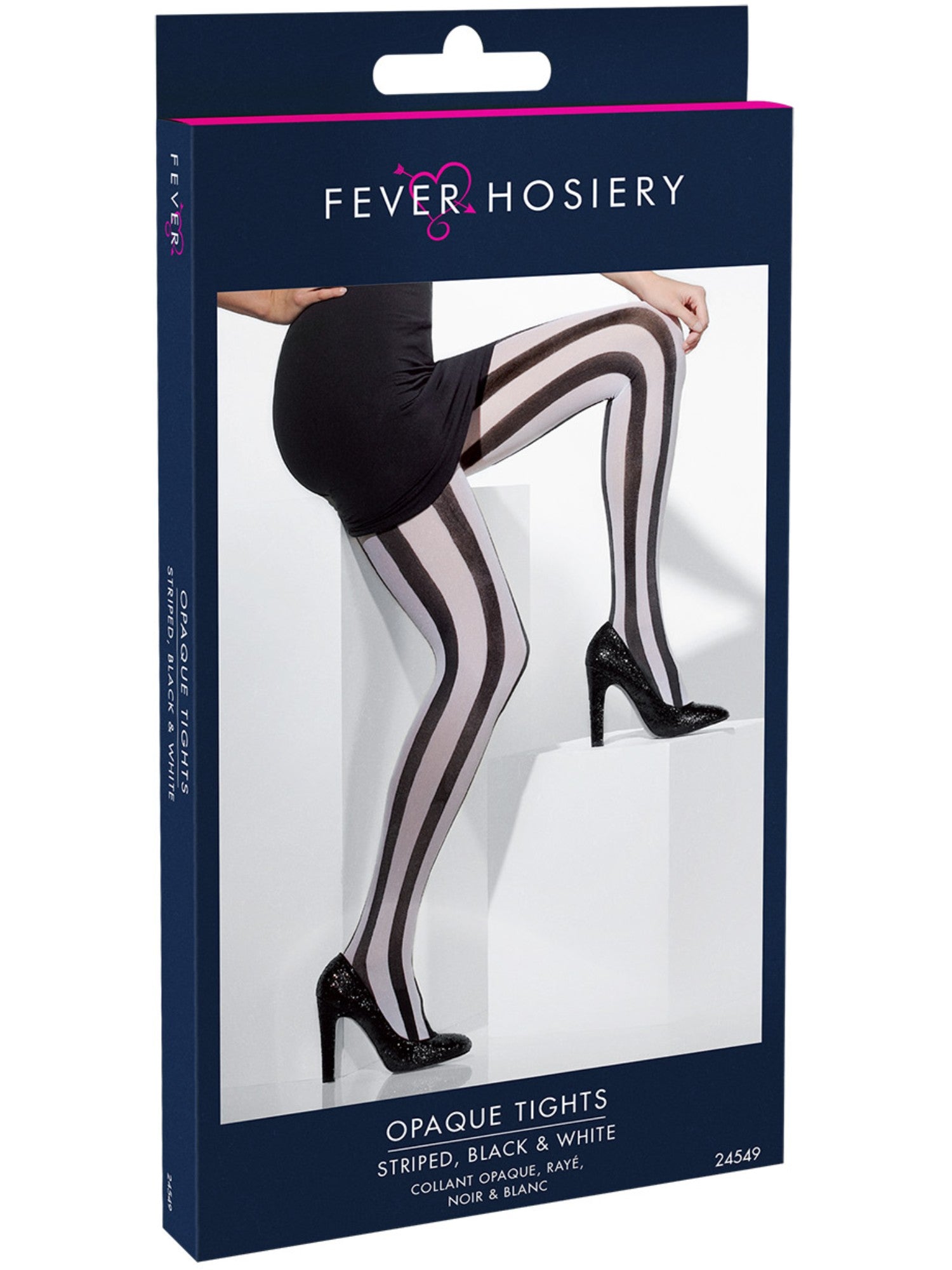 smiffys-fever-strumpfhose-schwarz-wei-gestreift-blickdicht image 3