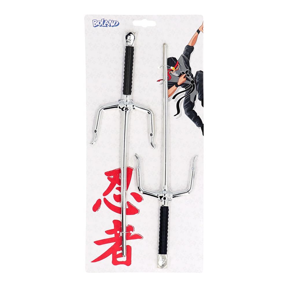 boland-ninja-sai-waffen-kost-m-set-2-teilig-schwarz image 6