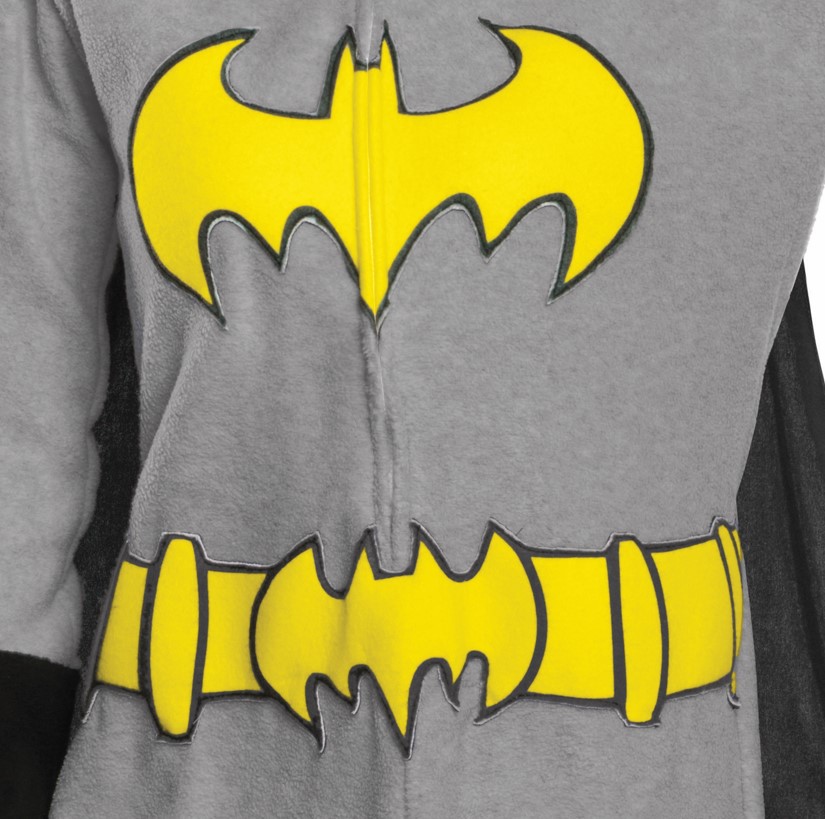 rubies-france-batgirl-pyjama-overall-kost-m-schwarz-gelb image 2