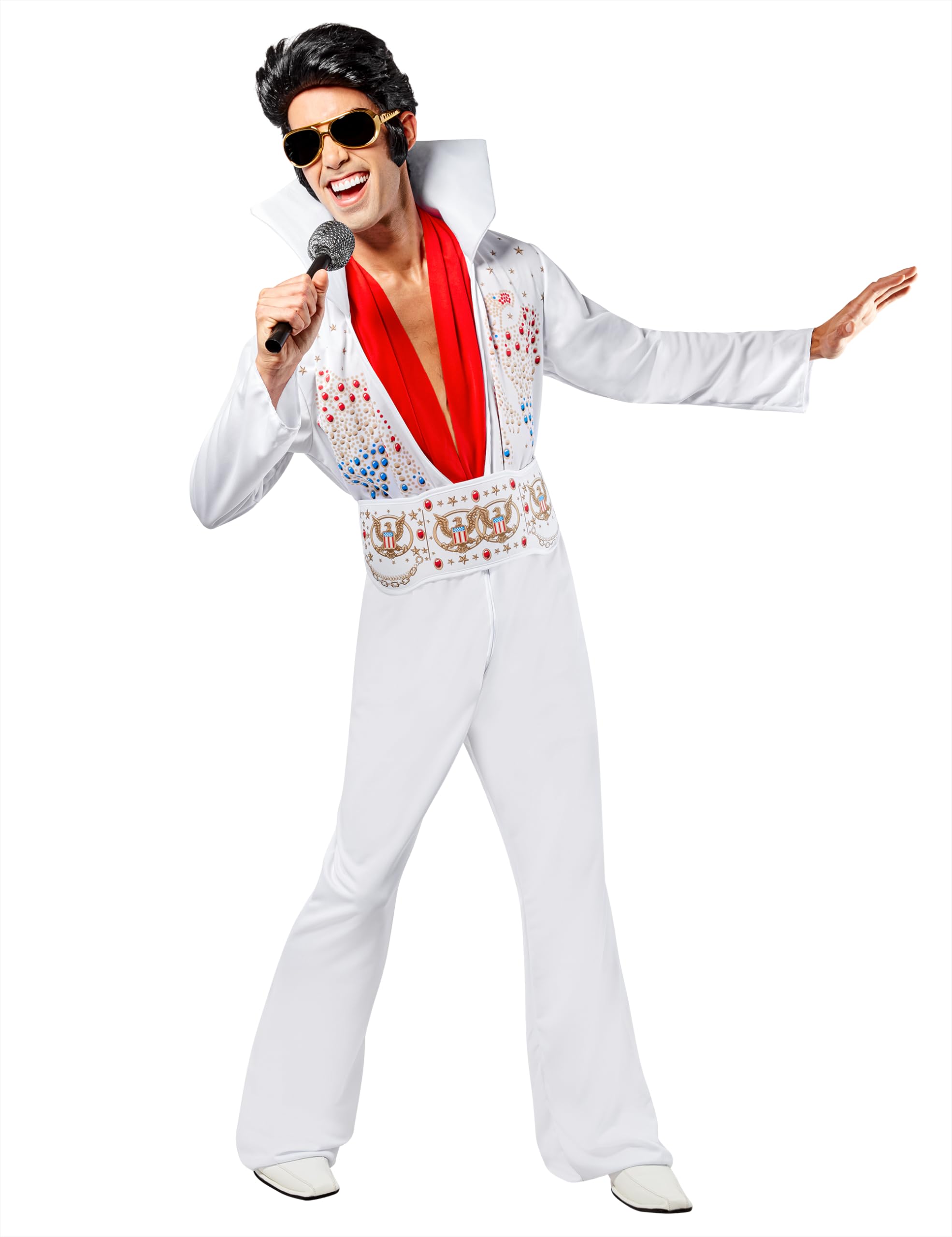rubie-s-deluxe-elvis-presley-kost-m-wei-gr-m image 1