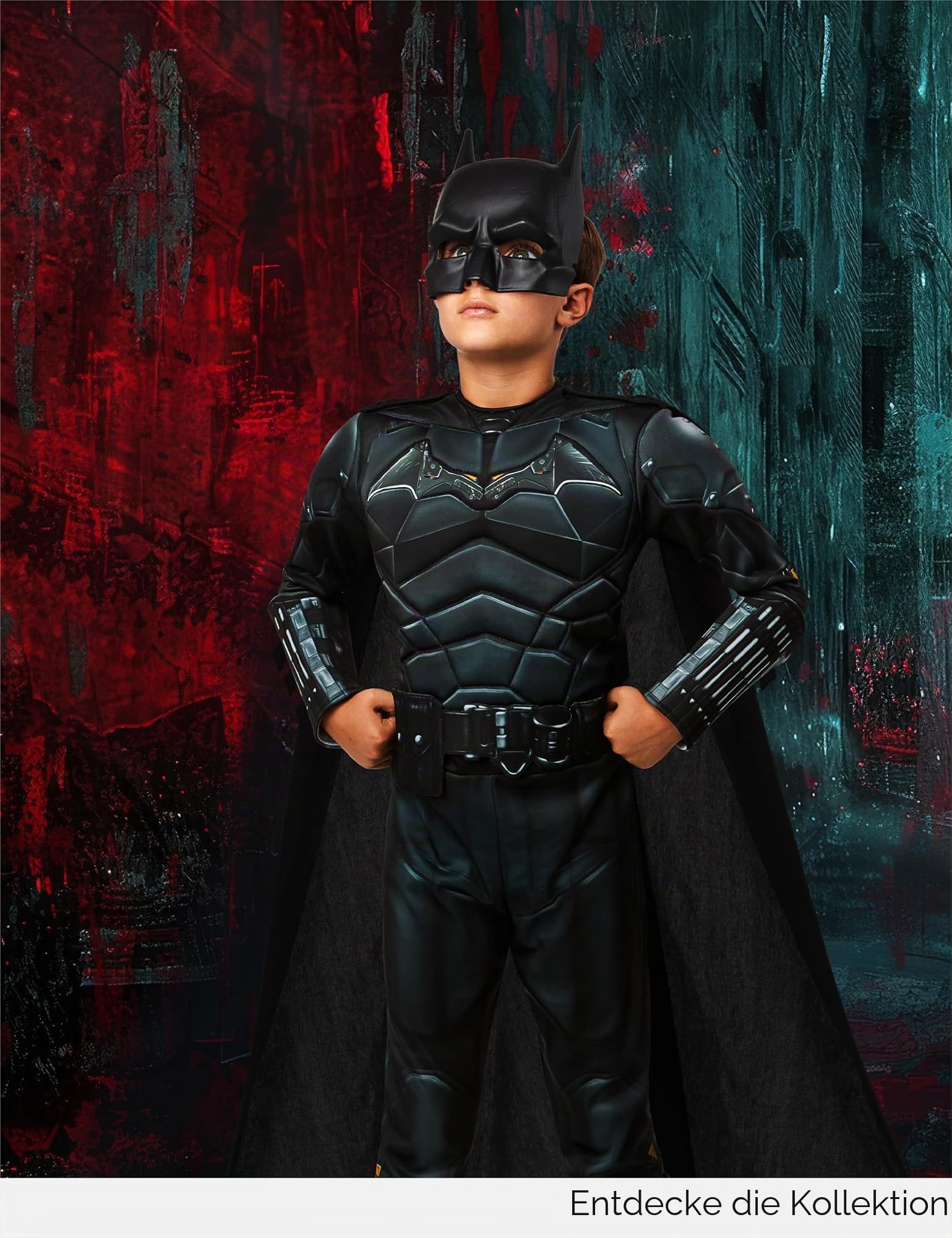 rubies-deluxe-the-batman-movie-kinderkost-m-jungen-mit-umhang image 8