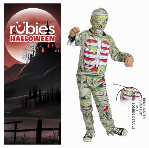rubie-s-deluxe-zombie-mumienkost-m-kinder-jumpsuit image 8
