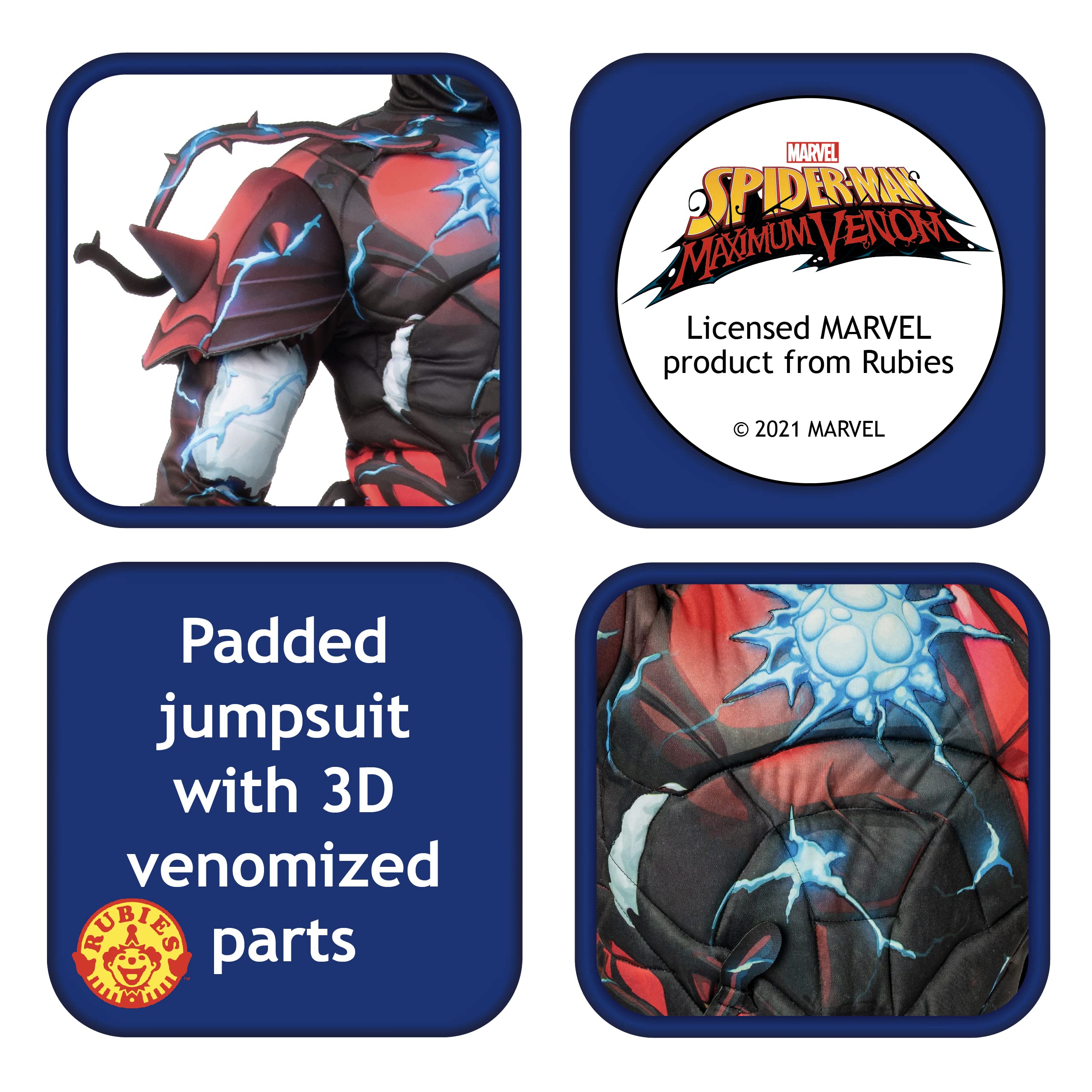 rubie-s-deluxe-venomized-iron-man-kinderkost-m-rot-schwarz image 4