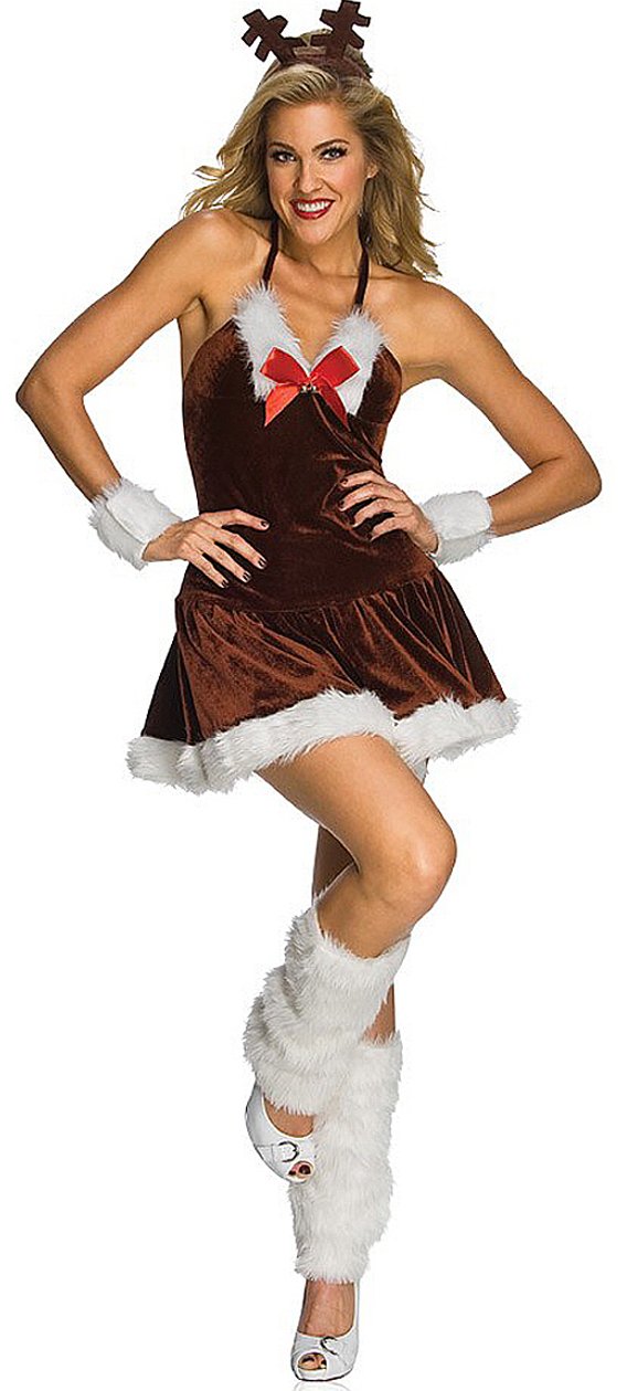 rubie-s-deluxe-rentier-kost-m-damen-braun-sexy-gr-l image 2