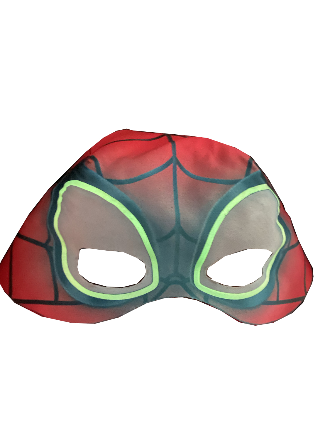 rubies-spidey-glow-in-the-dark-kost-m-rot-blau-maske image 6