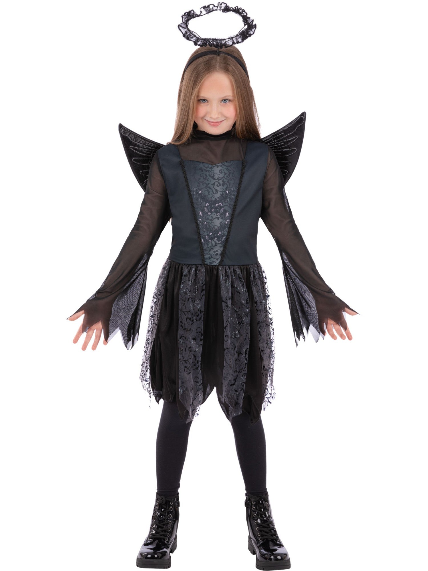 smiffys-fever-dark-angel-kost-m-m-dchen-gr-l-schwarz image 4