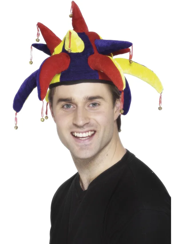 smiffys-fever-narrenkappe-mit-glocken-bunt-schellenhut image 1