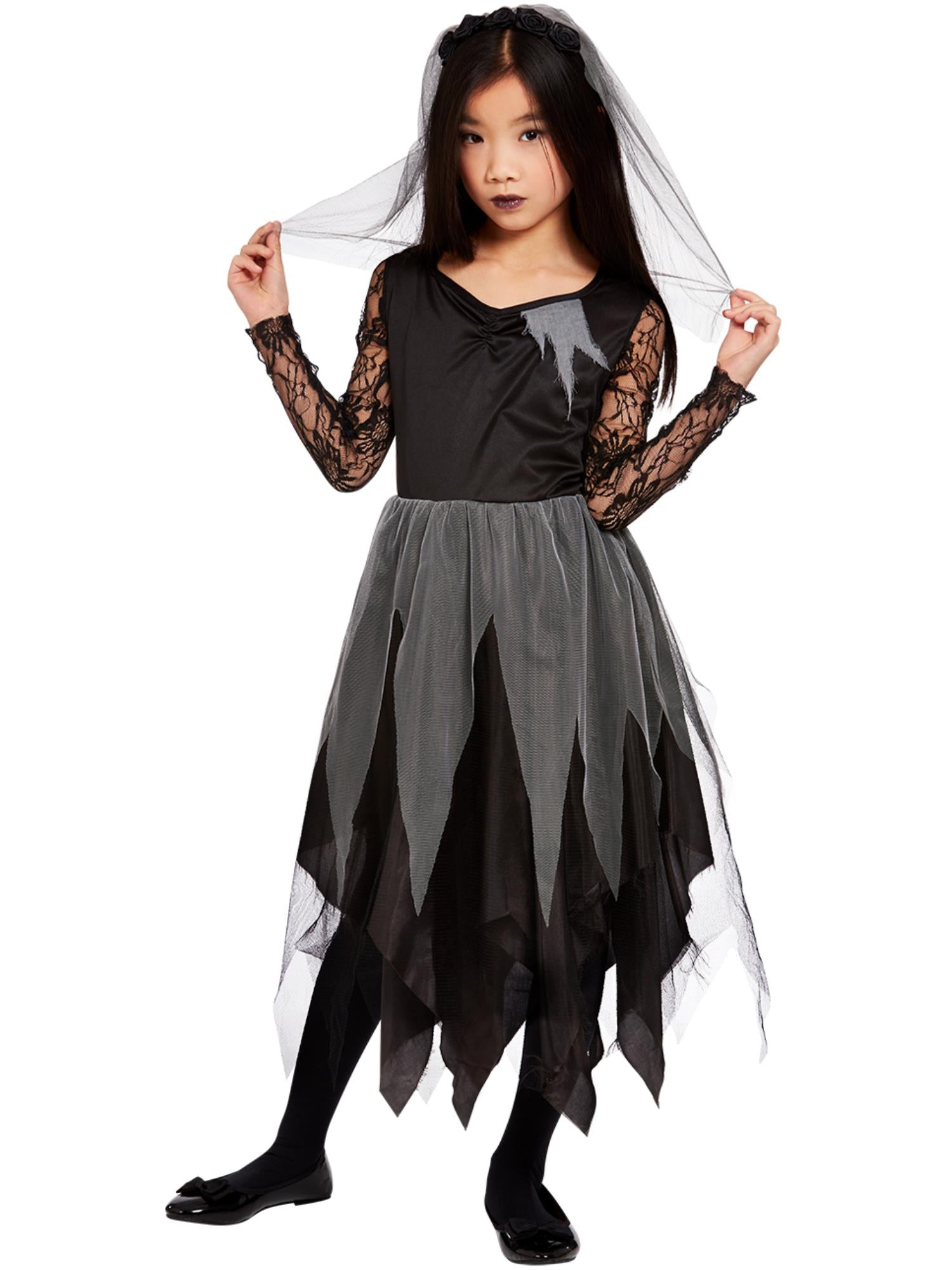 smiffys-fever-graveyard-braut-kost-m-schwarz-gr-m image 1