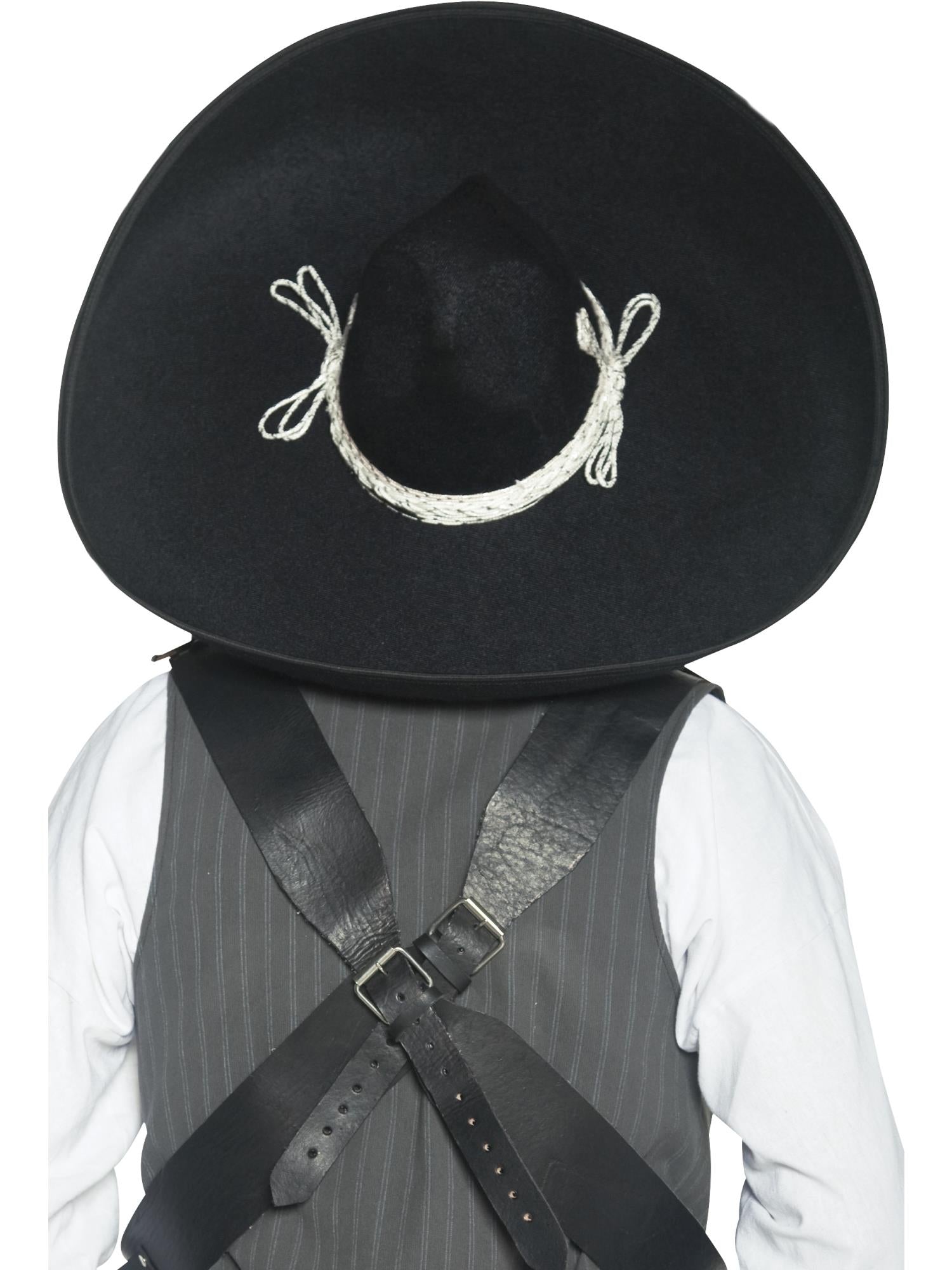 smiffys-fever-mexican-bandit-sombrero-schwarz-erwachsene image 2