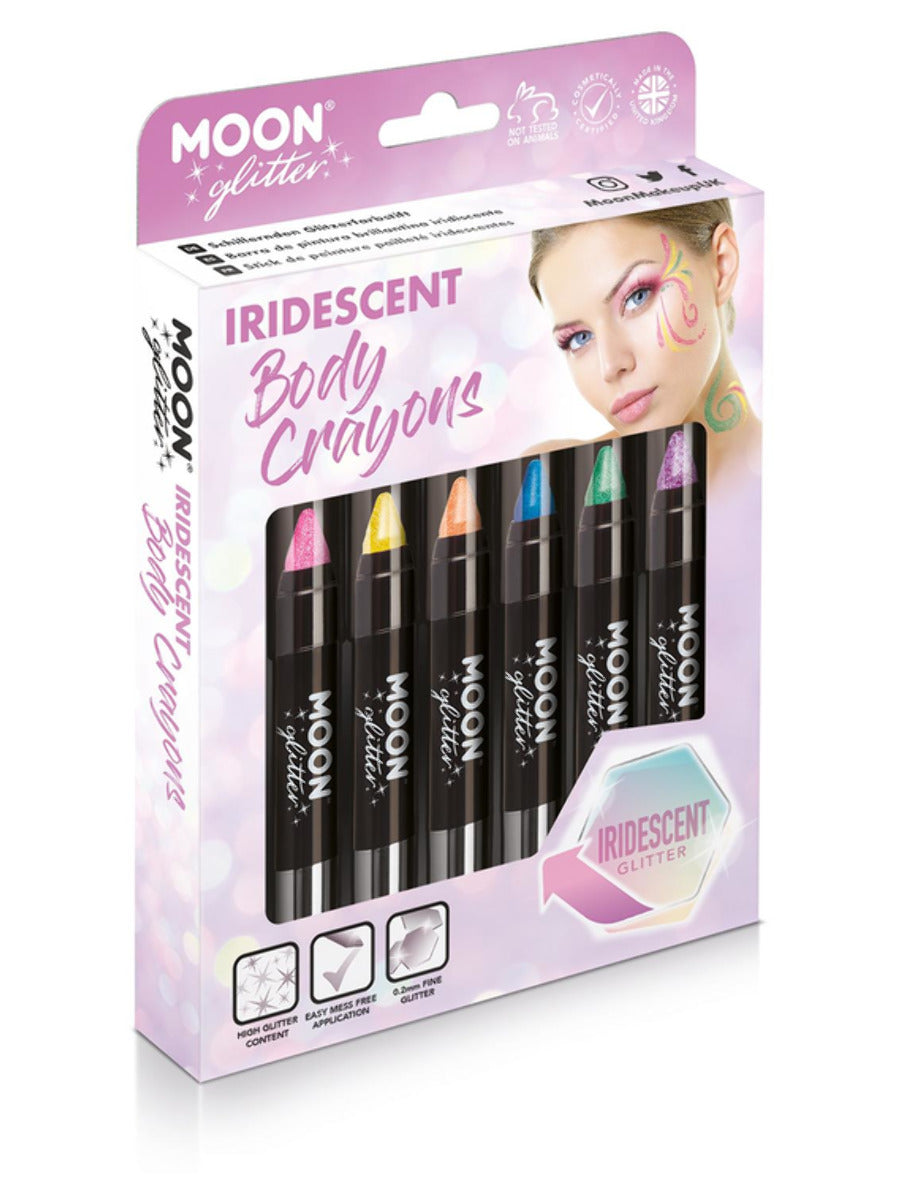 smiffys-makeup-fx-moon-glitter-body-crayons-schminkstifte-6er-irisierend image 1
