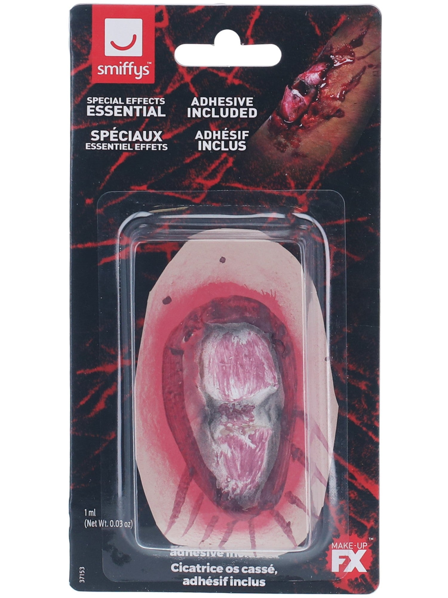 smiffys-makeup-fx-broken-bone-narbe-latex-mit-kleber image 2