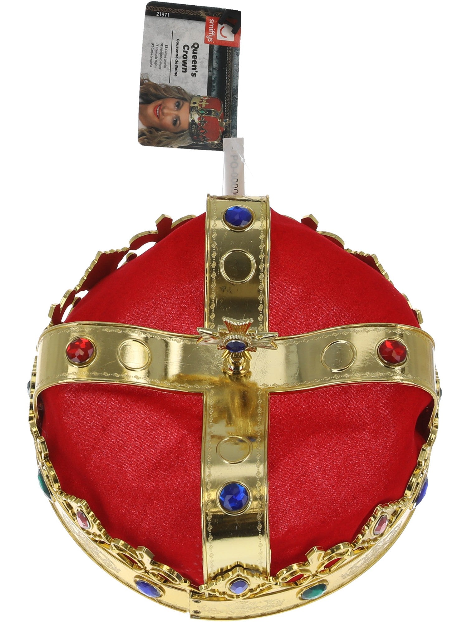 smiffys-fever-k-niginnenkrone-rot-gold-damen-einheitsgr image 3