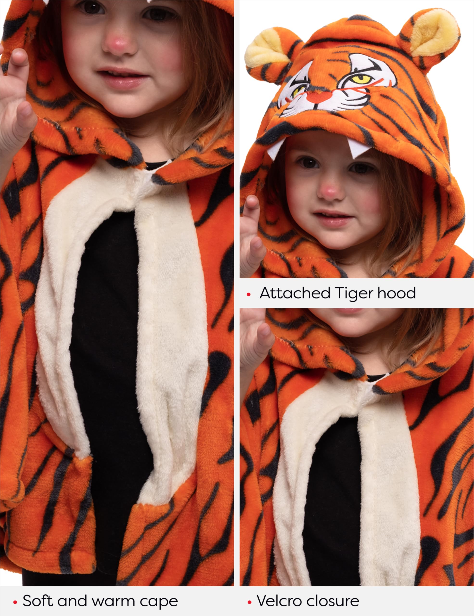 rubie-s-deluxe-super-tiger-kost-m-kinder-umhang-tigerkapuze image 4