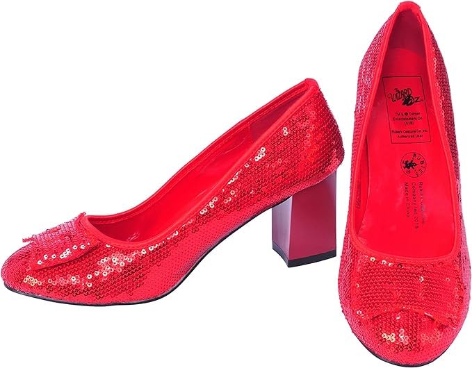 rubie-s-deluxe-dorothy-rote-pailletten-schuhe-kost-mzubeh-r-medium image 6