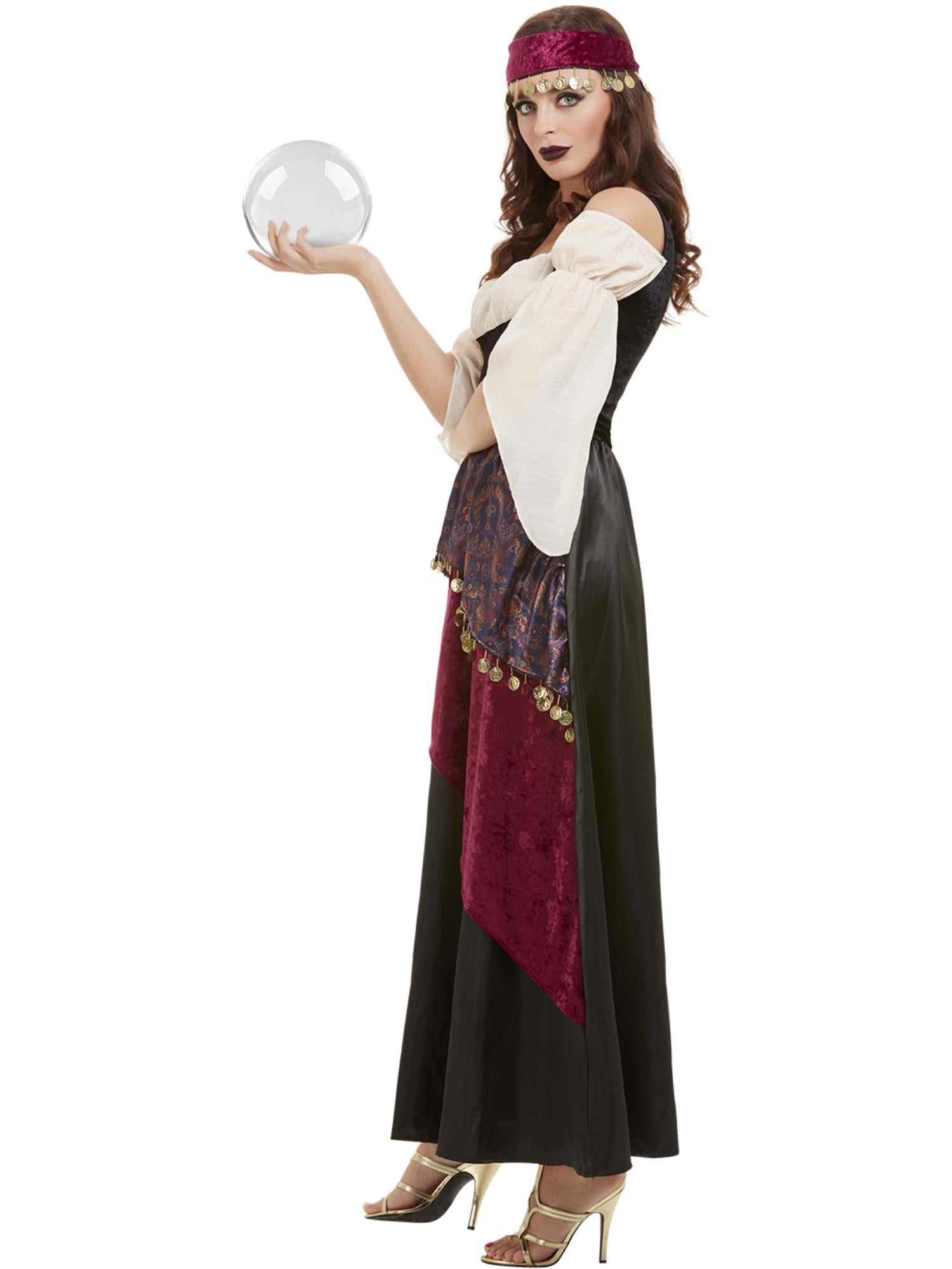 smiffys-fever-deluxe-fortune-teller-kost-m-schwarz-gr-l image 3
