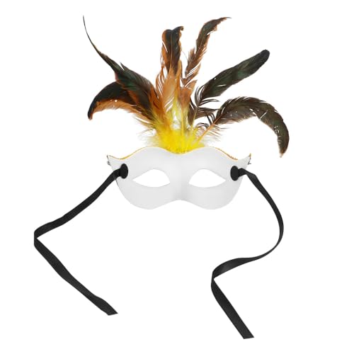boland-masks-voodoo-zauberer-augenmaske-federn-schwarz image 8