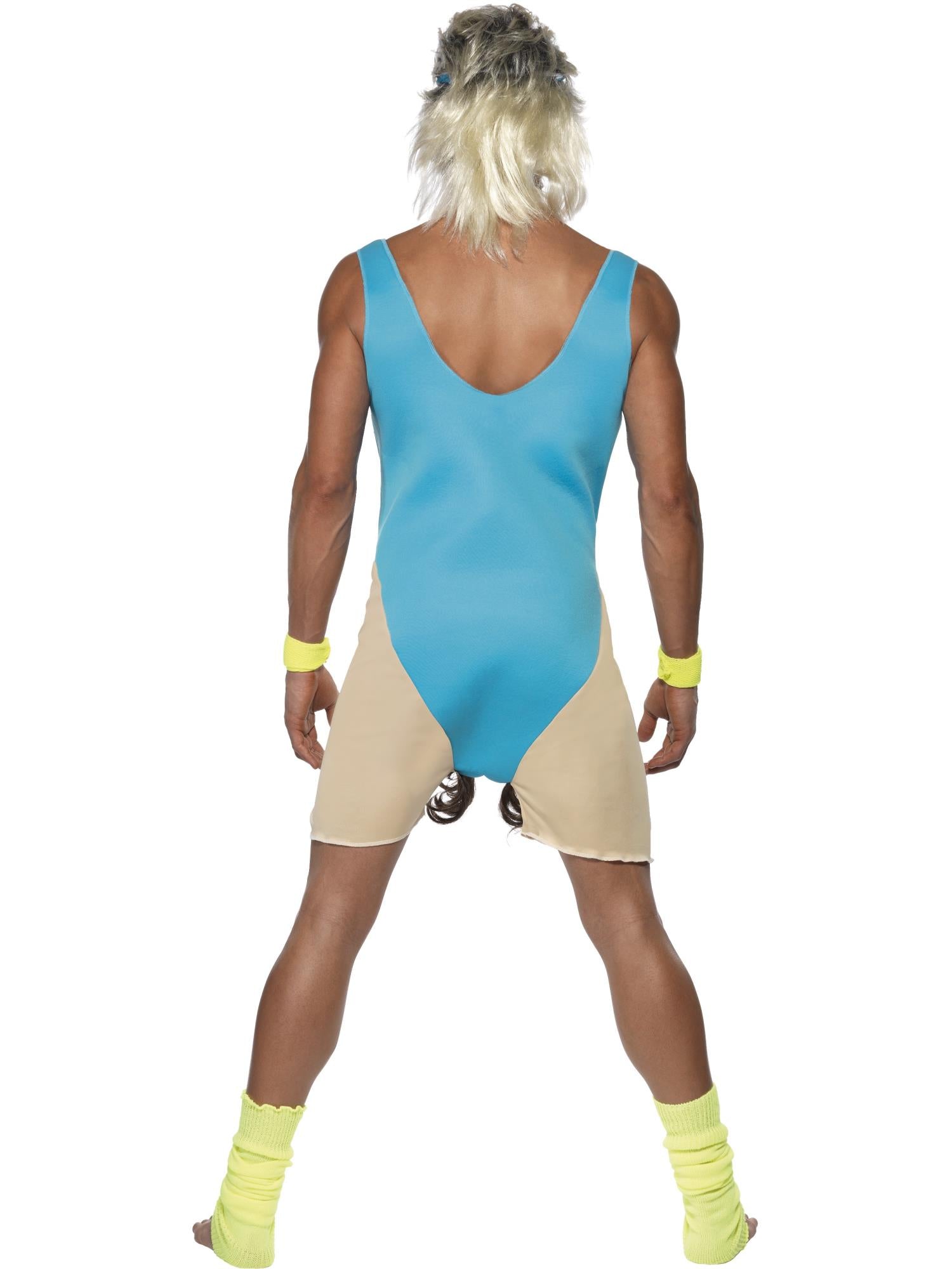 smiffys-fever-lets-get-physical-kost-m-herren-blau-80er image 2