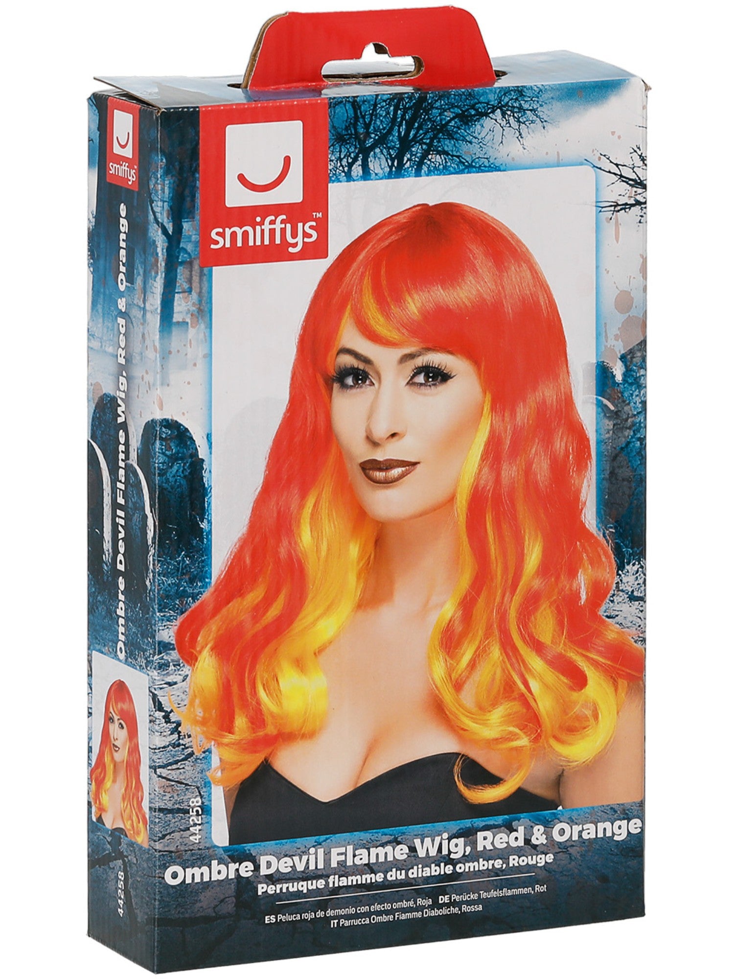 smiffys-fever-ombre-devil-flame-per-cke-rot-orange-lang image 4