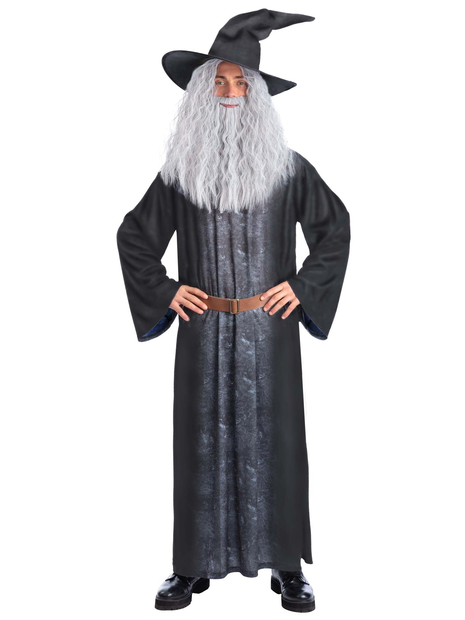 smiffys-fever-sorcerer-kost-m-herren-zauberer-grau-l-xl image 1