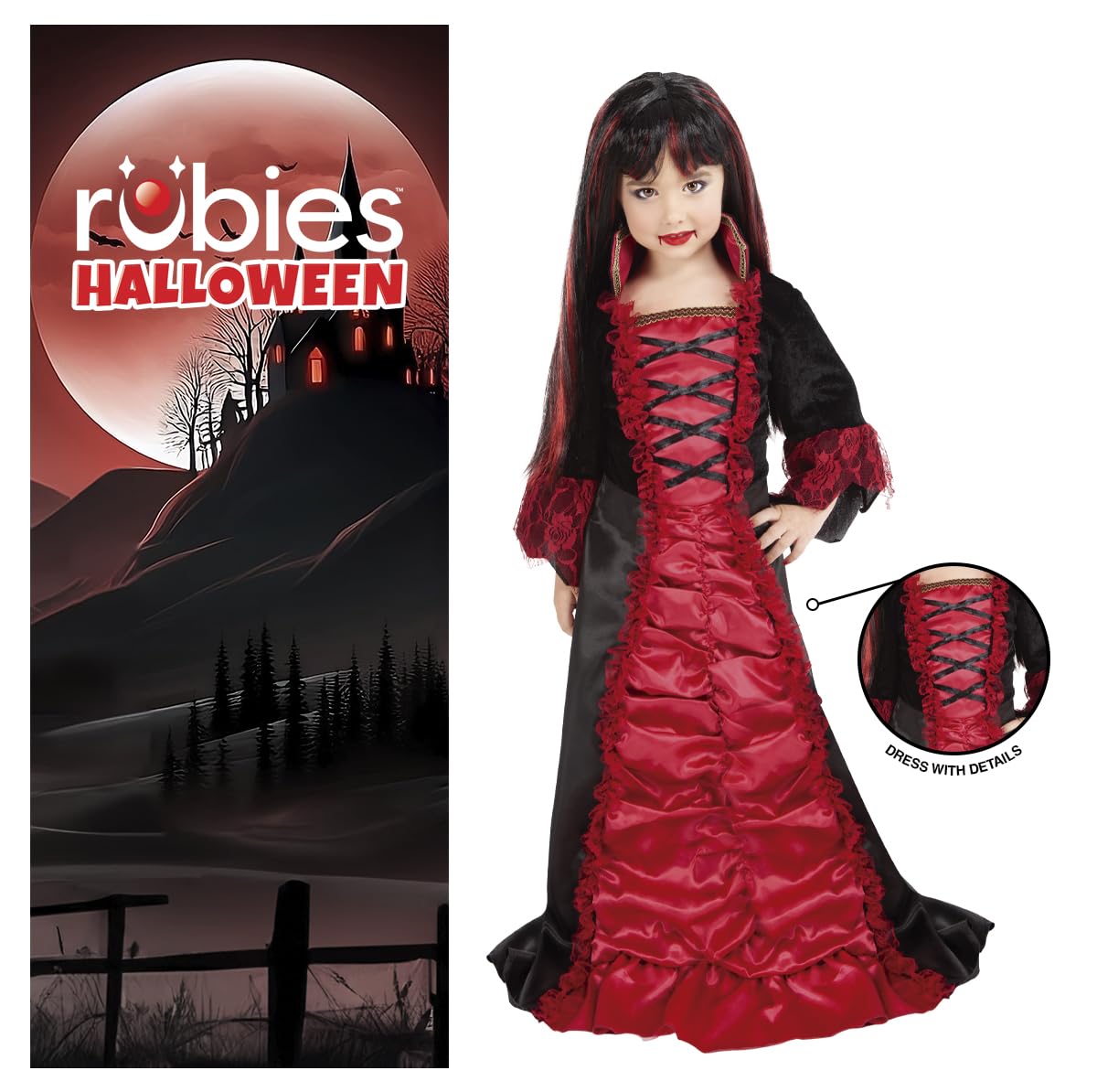 rubie-s-deluxe-draculinda-vampirkost-m-m-rotes-kleid image 3