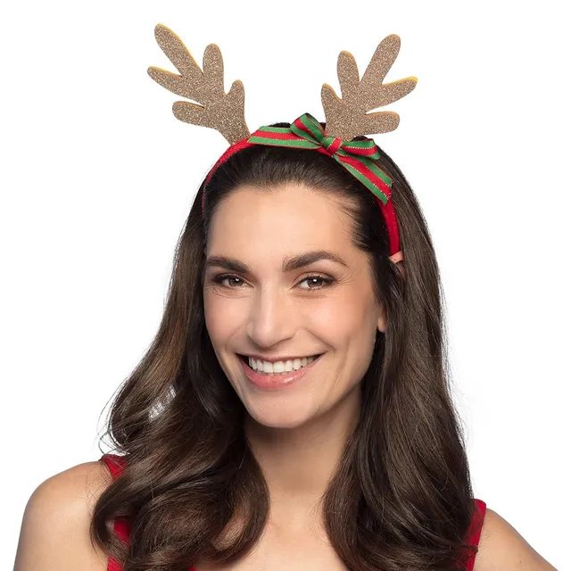 boland-headwear-golden-reindeer-haarreif-gold-rentier-tiara image 1