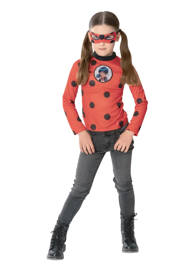 rubies-ladybug-top-kost-m-set-kinder-rot-mit-maske image 1