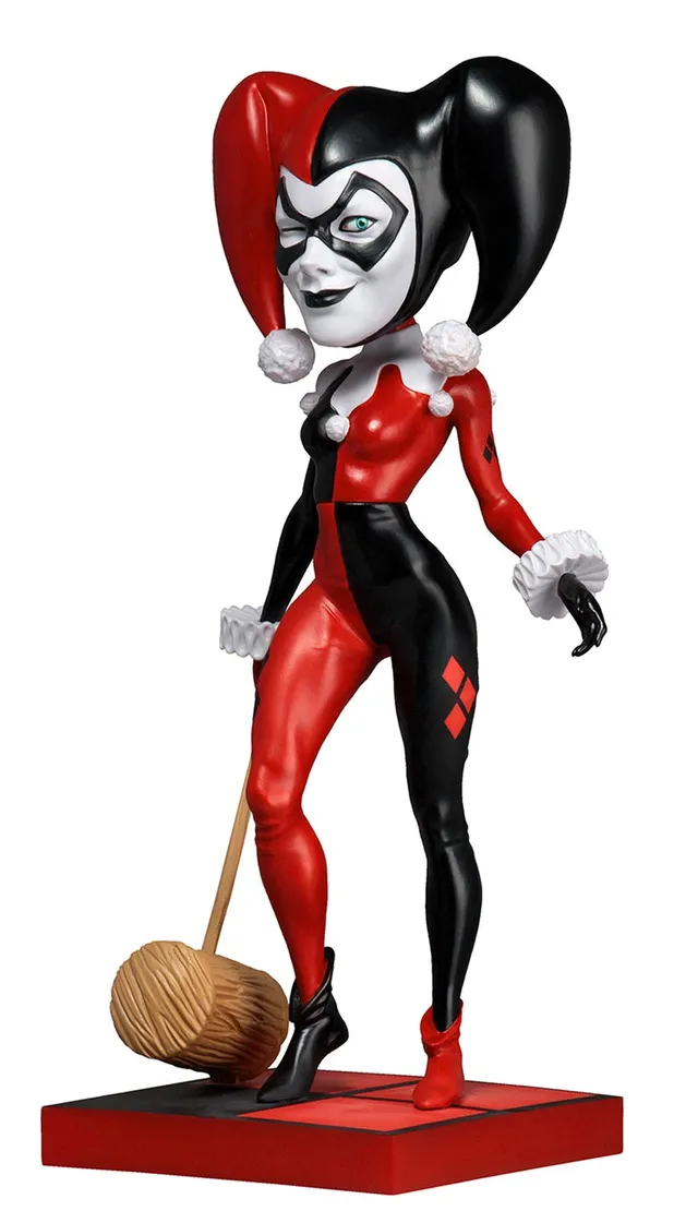 rubies-head-knocker-harley-quinn-figur-22-cm-harz-wackelkopf image 1