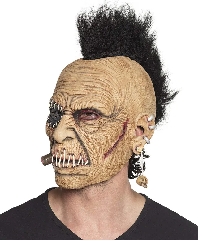boland-horror-rocker-maske-latex-mit-haaren-zombie image 1