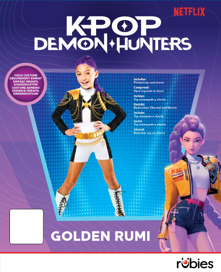 rubies-rumi-gold-kost-m-kpop-demon-hunters-jacke-shorts image 5