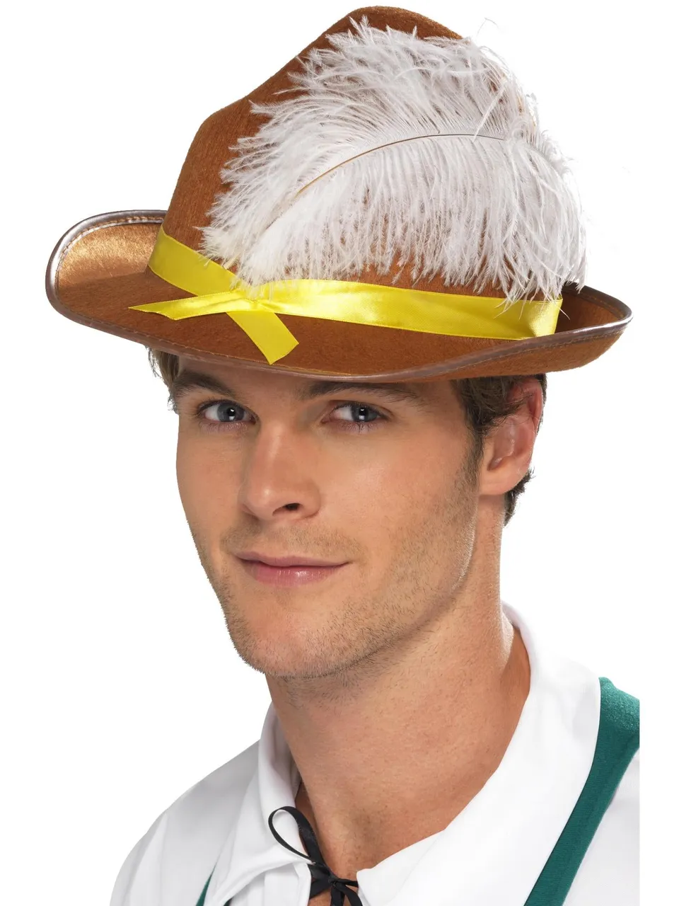 smiffys-fever-bayernhut-braun-mit-feder-einheitsgr-e image 1