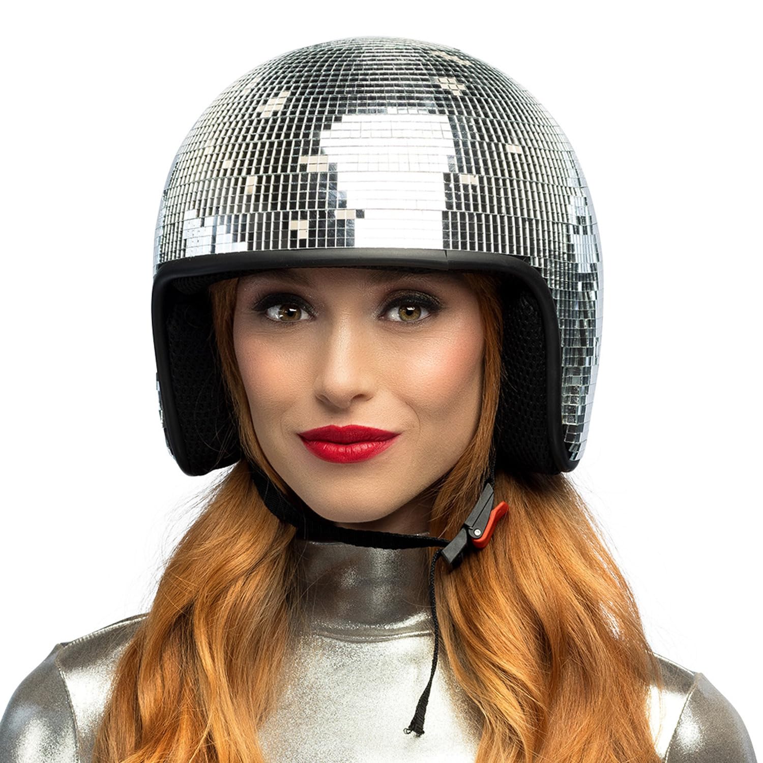 boland-disco-helm-silber-kopfbedeckung-erwachsene image 2
