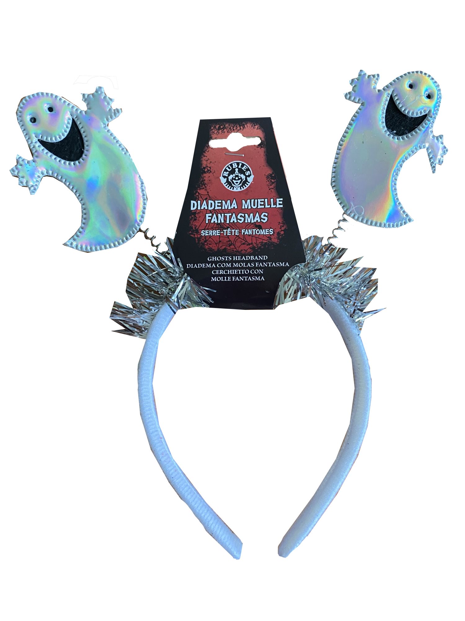 rubies-geister-haarreif-silber-halloween-mit-2-geistern image 2