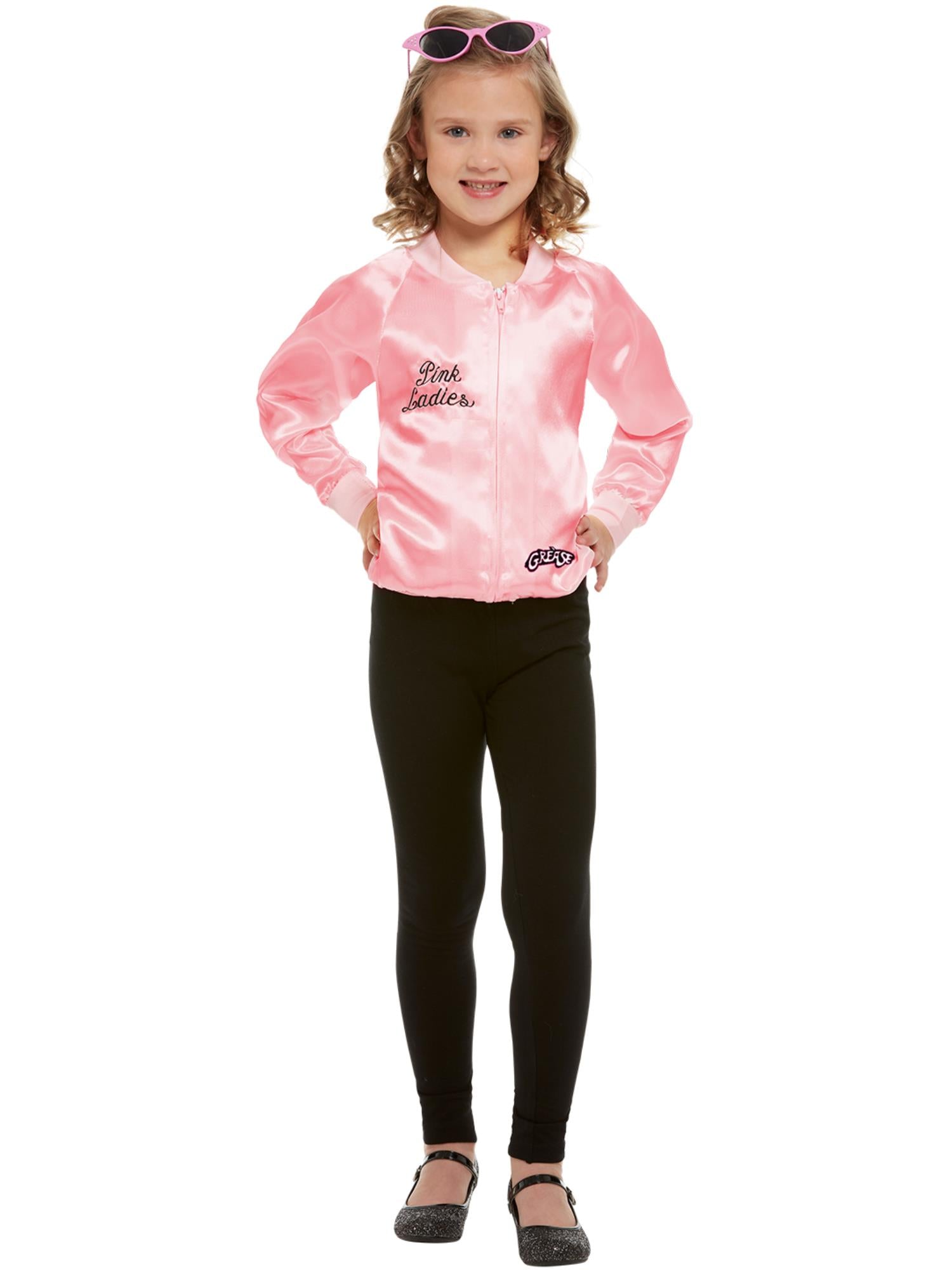 smiffys-fever-grease-pink-ladies-jacke-kinder-s-rosa-satin image 8