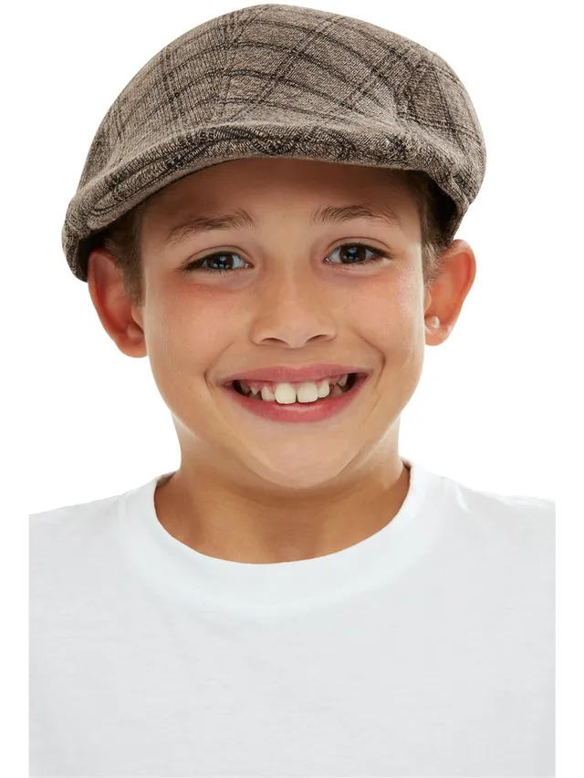 smiffys-fever-flatcap-kinder-braun-grau-kariert-20er image 1