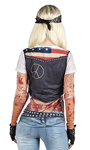 boland-costumes-biker-girl-t-shirt-motivdruck-gr-m-kurzarm image 4