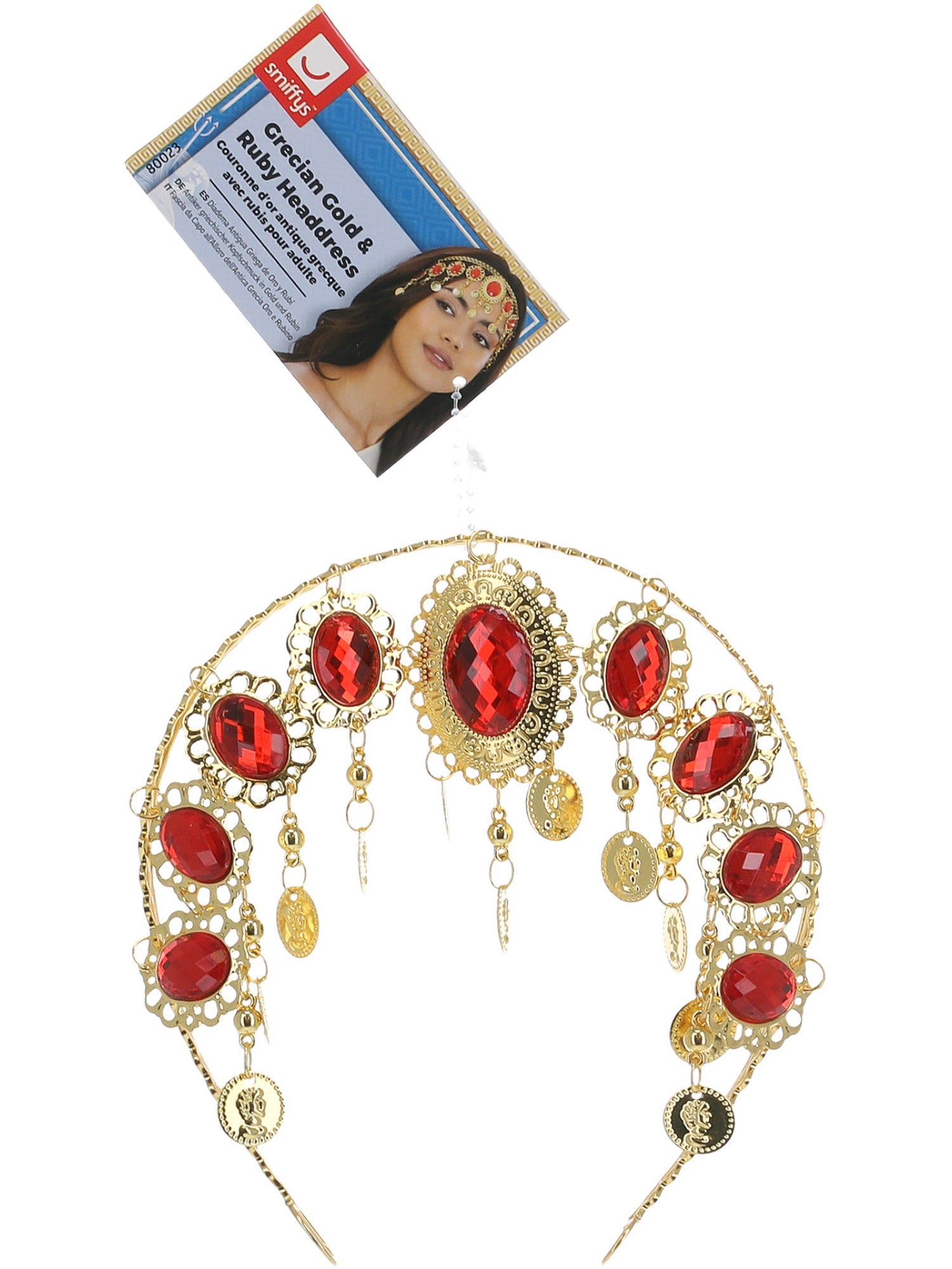 smiffys-fever-griechin-kopfschmuck-gold-rubin-einheitsgr image 2