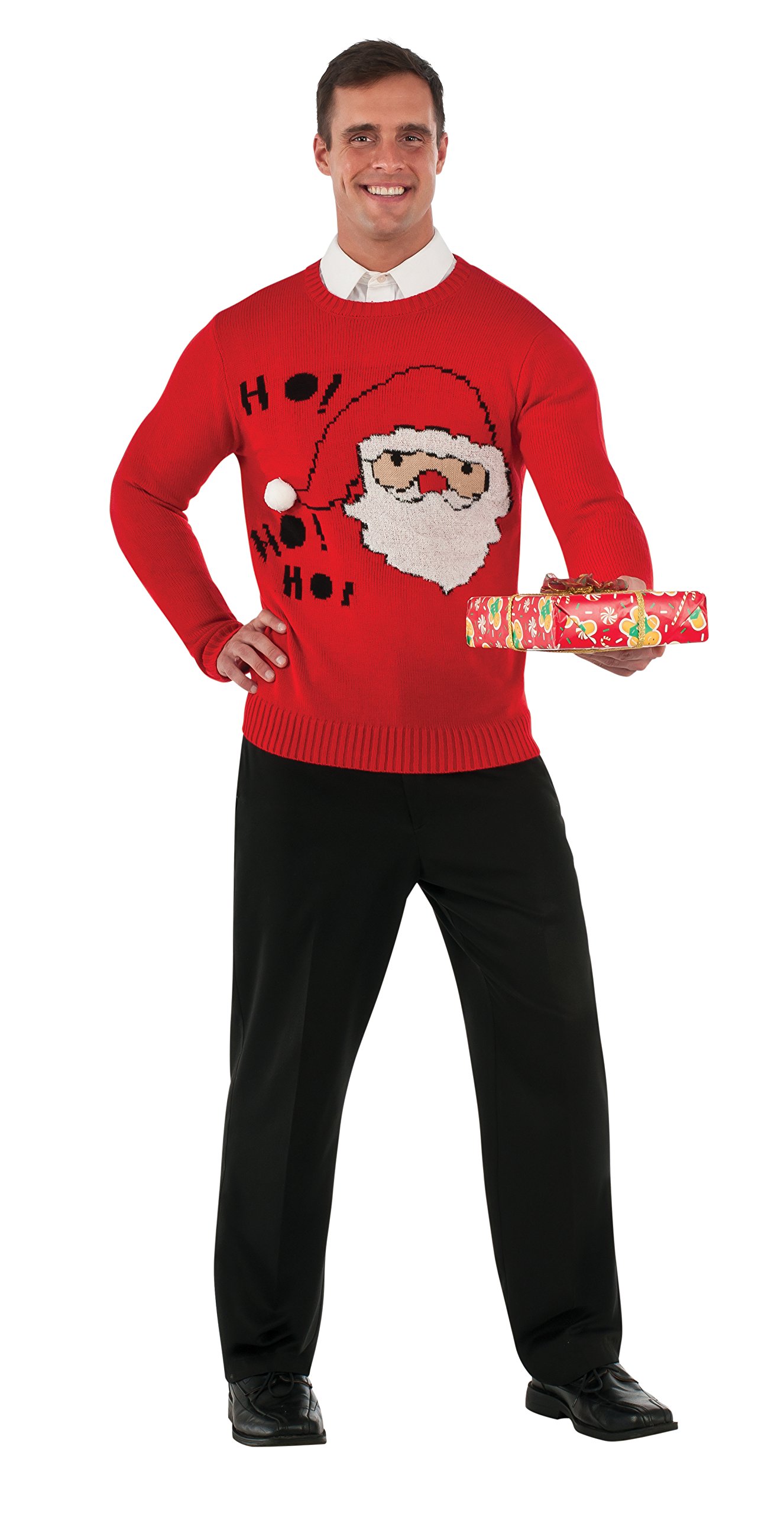 rubie-s-deluxe-ugly-christmas-sweater-ho-ho-ho-herren-s image 3