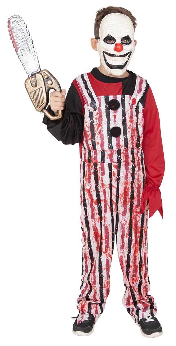 rubie-s-deluxe-clown-kost-m-kinder-halloween-9-10-jahre image 1