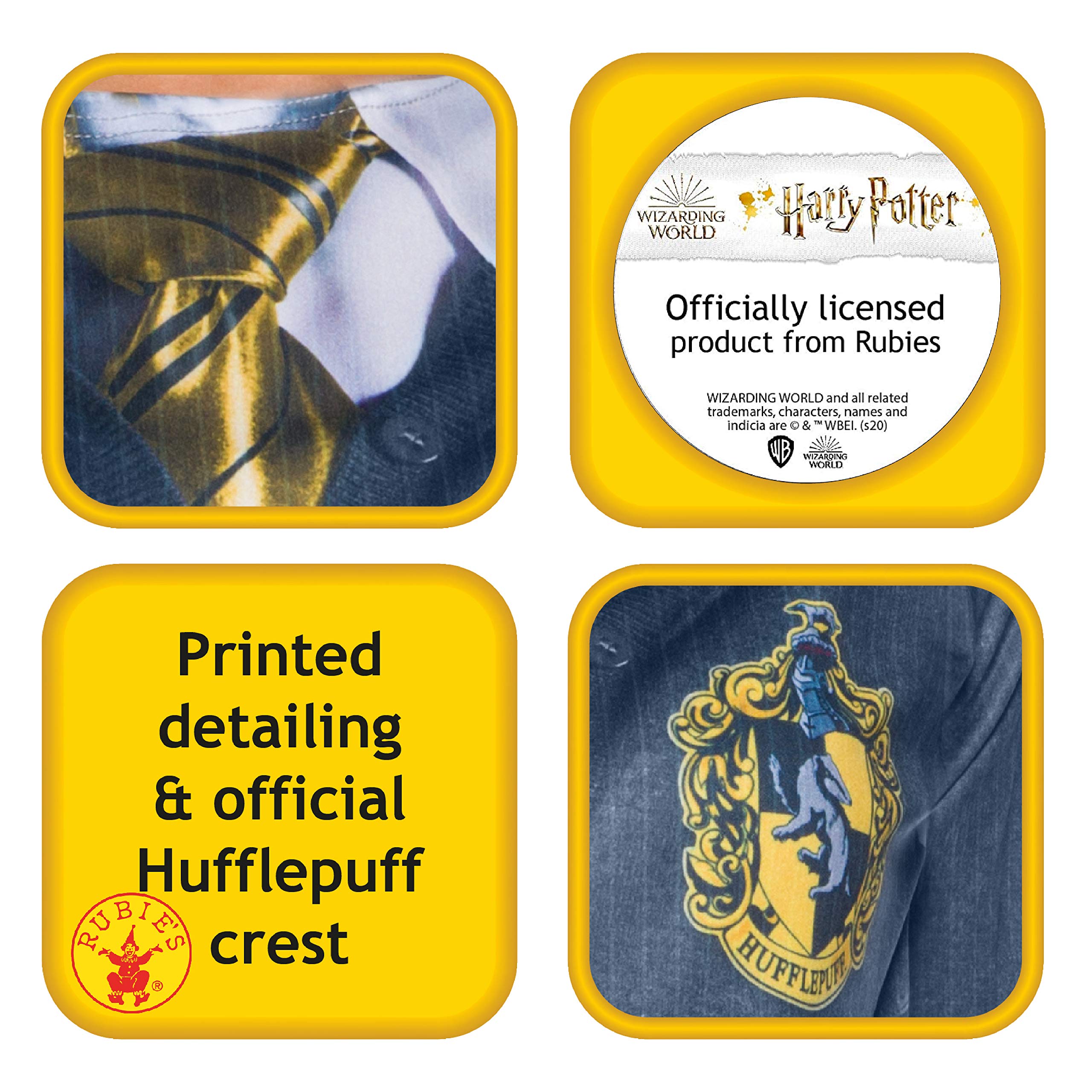 rubie-s-deluxe-harry-potter-hufflepuff-kost-moberteil-top image 3