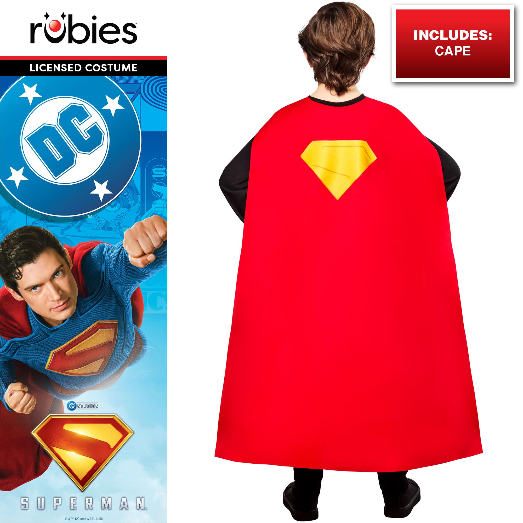 rubie-s-deluxe-superman-cape-kinder-6-10-jahre-dc image 2
