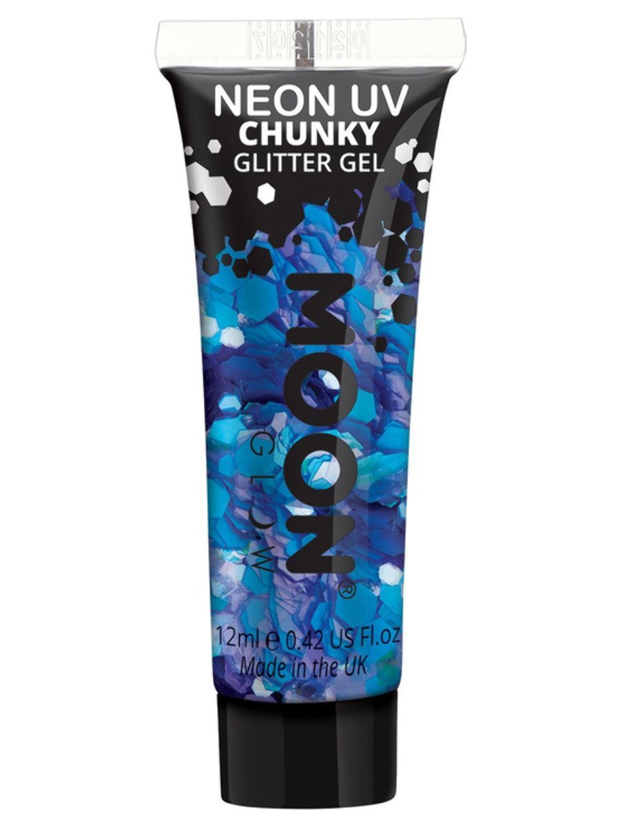 smiffys-makeup-fx-glitter-gel-blau-12-ml-neon-uv image 3